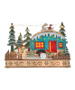 LED Light-Up Wooden Christmas Camper Centerpiece JEL0984