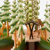 Authentic German Pyramids ON SALE! | Features: stands 2 feet tall, handcarved forest animals and trees, 4 deer on rotating table, 5 brass candle holders | 1-Tier Carved Forest and Deer, 24" 085/P/743/D | Handmade in the Erzgebirge region of Seiffen, Germany | Lindenhaus Imports in Helen, Ga