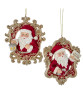 Kurt S. Adler Regal Framed Santa Ornament | Lindenhaus Imports in Helen, Georgia
