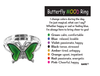 Butterfly Color-Changing Mood Ring and Motivational Color Code Card ER66685