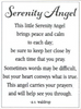 Inspirational Charms ON SALE! || Each order comes with 1 motivational poem card per angel || Serenity Stone Angel Motivational Charms ER62203 || Lindenhaus Imports in Helen, Ga