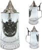 'Germany' Medieval Reichsadler Eagle Medallion Glass Beer Stein, 0.5L - S951