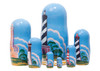 Lighthouses of America Matryoshka, 7pc. Nesting Doll ON SALE | Lindenhaus Imports in Helen, GA