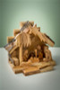 Olivewood from the Holy Land ON SALE | One Piece Nativity Set with Silhouette Figures | Lindenhaus Imports in Helen, GA