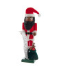 Kurt S. Adler Exclusive Nutcracker Collection ON SALE | Features traditional red and white Santa suit holding a list of names that he will be sure to check twice! Santa stands on a green base with a toy sack at his feet. || The African American Santa Claus Nutcracker, 15" C59/N/51/KA | Lindenhaus Imports in Helen, Ga