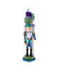 Hollywood Nutcrackers™ Nutcracker Suite Series ON SALE || Features blue, purple, green, and gold detailing. Topped off with a peacock perched on the hat, this nutcracker is a stunning addition to any holiday décor! || The Peacock, 17.5" Hollywood Nutcrackers™ Exclusive HA04/N/76/KA || Lindenhaus Imports in Helen, Ga