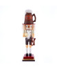 Kurt S. Adler Hollywood Nutcrackers™ Exclusive Collection ON SALE || Features a pretzel in one hand and a filled, foamy beer mug in the other. Topped off with a beer hat dripping with foam, this nutcracker is a stunning addition to any beer lover's holiday décor. || The Pretzel and Beer Nutcracker HA0487 || Lindenhaus Imports