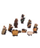 Kurt S. Adler Christmas Decor ON SALE | 9-Piece Bear Nativity Set | Lindenhaus Imports in Helen, Ga