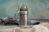 Solid Pewter reproduction in relief of Famous Dutch Painting "Die Küchenmagd" by Jan Vermeer ("The Kitchenmaid" or "The Milkmaid") | Part of ARTINA'S 17th Century Masterpiece Collection - Old Dutch Masters Pewter Stein, 0.9L | Lindenhaus Imports in Helen, Ga