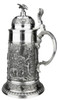 German Folklore Hunter 'Freischütz' Pewter Stein, 1L | Lindenhaus Imports in Helen, Ga