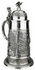 German Folklore Hunter 'Freischütz' Pewter Stein, 1L | Lindenhaus Imports in Helen, Ga