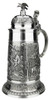 German Folklore Hunter 'Freischütz' Pewter Stein, 1L | Lindenhaus Imports in Helen, Ga