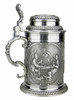SALE High-Quality Rothenburg Pewter Stein, 0.5L | RIGHT: Men & women in their homes playing cards in traditional clothing. | Lindenhaus Imports in Helen, Ga