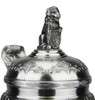SALE High-Quality Bayern Pewter Stein, 0.9L | Oak trees frame the scenes with Bavarian lozenge pattern and oak leaf border accents. Coat of arms encircle the base. | Part of ARTINA's Bavaria Collection | Lindenhaus Imports in Helen, Ga