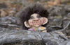 Authentic Trolls from Norway ON SALE! | Norwegian Troll Boy with Flowers and Present, 3" | Lindenhaus Imports in Helen, Ga