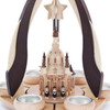 Authentic German Pyramids ON SALE! | Features hand-carved replica with intricate details of the Dresden Fauenkirche in Germany, 3 choir singers outside front, and 6 premium tealight holders. USE: Place the candle in the designated holders on the pyramid. Heat from the candle will slowly cause the blades to rotate. The Dresden Frauenkirche (Church of Our Lady) Pyramid, 13" 085/P/878/D | Handmade in the Erzgebirge region of Seiffen, Germany | Lindenhaus Imports in Helen, Ga