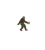 Bavarian Bigfoot in Lederhosen with Beer Enamel Hat Pin