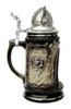 Limited-Edition German Steins ON SALE | Nordic Grotto Stein with Viking, 0.5L | Side Shields Painted with Silver | Lindenhaus Imports in Helen, Ga
