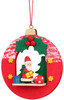 ULBRICHT® Christmas Ball with Santa Ornament, 3"