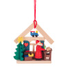 Santa's Naughty Nice List 2-Sided Wooden German Ornament 403-41460