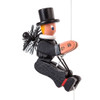 Handcrafted German Toys ON SALE! | The special feature of these figures is that they are attached to the middle of a polyamide thread in a sophisticated technique and can climb up it by pulling the two ends of the cord apart several times. These are equipped with a loop and a wooden ball that prevent the figure from climbing beyond the target. Once at the end, it can simply be pulled down again to tackle the ascent again. A delight to watch, these whimsical toys make a great gift for just about anyone! | Climbing Chimney Sweeper Toy, 2" 105/D/015 | Lindenhaus Imports in Helen, Ga