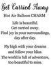 'Get Carried Away' Hot Air Balloon Poem Card