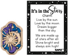 Inspirational Charms ON SALE! || This sun and moon charm is a midnight reminder to aim high shine bright like stars. It's the perfect pocket-sized keepsake for yourself or a gift for someone special! || It's in the Stars Motivational Charm ER73069 || Lindenhaus Imports in Helen, Ga