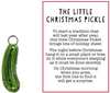 Inspirational Charms ON SALE! || This Christmas pickle charm doubles as a traditional ornament. It's the perfect gift for a new family just starting or for your own! || The Little Christmas Pickle Motivational Charm Ornament EX20219 || Lindenhaus Imports in Helen, Ga