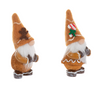 Inspirational Gnomes ON SALE! || SIDE VIEW: Each order comes with 1 gnome of your choice: (A) Gingerbread Gnome with Gingerbread Man on top of hat and/or (B) Gingerbread Gnome with a decorative candy cane on top of hat. || Gingerbread Greetings Gnome EX21284 || Lindenhaus Imports in Helen, Ga