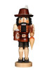 Authentic German Nutcrackers ON SALE! | FRONT: features real rabbit fur, handcrafted radish and beer mug with natural wood finish, lever on back to open and close mouth. || Bayer the Bavarian, 15" 32/N/342/CU || Handmade in the Erzgebirge region of Seiffen, Germany ||  Lindenhaus Imports in Helen, Ga