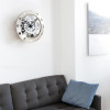 Smooth, sleek, sophisticated, and yet simple! Hang this gear clock in any room or gift it to the engineer, mechanic, or clock lover in your life for his/her shop. The Gear Wall Clock is truly a versatile clock that will captivate guests with its sleek design and rotating movement.