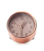 Make time an art form with the Mini Copper Alarm Clock! A bold way to keep the time, this clock's steel-plated face is both elegant and impactful. It's time to revamp your desk décor and keep track of your busy schedule with style! Order yours now! || Mini Copper Alarm Clock, 2" AC/K/LI/10-A/Copper; battery included || Lindenhaus Imports in Helen, Ga