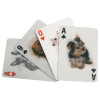 Lenticular poker size playing cards. 52 different and adorable moving dog images and 2 cat jokers. || Poker Playing Cards with 3D Dogs GG/K/LI/40 || Lindenhaus Imports in Helen, Ga