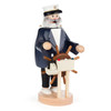 Authentic German Smokers ON SALE | FRONT: The Sea Captain is the best of the best! Dressed in traditional captain attire with handcarved ships wheel, he is sure to bring joy and fun to your home! | The Sea Captain, 8" 146/S/1151/D | Lindenhaus Imports in Helen, Ga