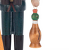 Authentic German Nutcrackers ON SALE! | Features rabbit fur, hand-painted traditional hunting attire including green gear, binoculars, rifle, handcrafted duck, and a wooden lever on back that opens and closes mouth. | The Mini Jäger und Gewehr (Hunter and Rifle), 5" 071/N/110/D | Handmade in the Erzgebirge region of Seiffen, Germany | Lindenhaus Imports in Helen, Ga