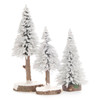 3pc. Frosted Spruce Tree Set 082/070/W