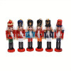 Nutcracker Ornaments ON SALE! | Features 6 nutcracker variations including traditional attire with eye-catching accents, lever on back to open and close mouth, gold string attached to top for hanging, and solid base for standing. || 6-pc. Traditional Nutcracker Ornament Set, 5" NTCRKR || Lindenhaus Imports in Helen, Ga