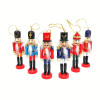 Nutcracker Ornaments ON SALE! | Features 6 nutcracker variations including traditional attire with eye-catching accents, lever on back to open and close mouth, gold string attached to top for hanging, and solid base for standing. || 6-pc. Traditional Nutcracker Ornament Set, 5" NTCRKR || Lindenhaus Imports in Helen, Ga