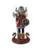 Kurt S. Adler Hollywood Nutcrackers™ Exclusive Collection ON SALE || Features a horned helmet, red and green suit with intricate armor details that evoke the rugged and fearless nature of Vikings. || The Viking HA0710 || Lindenhaus Imports