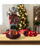 Decorative view of The Viking Hollywood Nutcrackers™ Exclusive HA0710 with Christmas tree