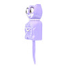 The Lady Original Kit-Cat Klocks® ON SALE features long, voluptuous eyelashes, classic white pearl necklace, moving eyes, and wagging tail