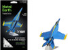 Packaging & assembled model of the US Navy Blue Angels® F/A-18 Super Hornet™ Premium Series Aircraft Metal Model Kit ICX212