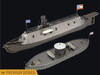 The Monitor & Merrimack Premium Series Metal Earth 3D Stainless Steel Model Kit - ICX231