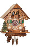 Mini Musical Chalet Cuckoo Novelty Clock with Green Shutters 0188QPT