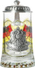 Old-Germany Deutschland Imperial Eagle Glass Beer Stein 5997