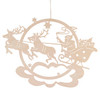 Santa's Sleigh Wooden Window Mural 165/200
