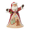 Gingerbread Santa with Sugar Cookie Garland 6017264 | Jim Shore™ Gingerbread Christmas Collection