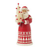 Nordic Winter Wishes Santa with Real Sisal Tree 6017043 | Jim Shore™ Nordic Noël Collection