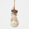 2025 Snowman with Cardinal Nest Ornament 6017183