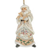 Santa with Fawn Ornament 6017181 | Jim Shore™ White Woodland Collection